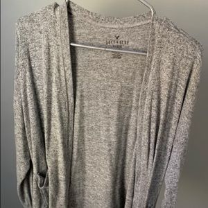 Gray cardigan